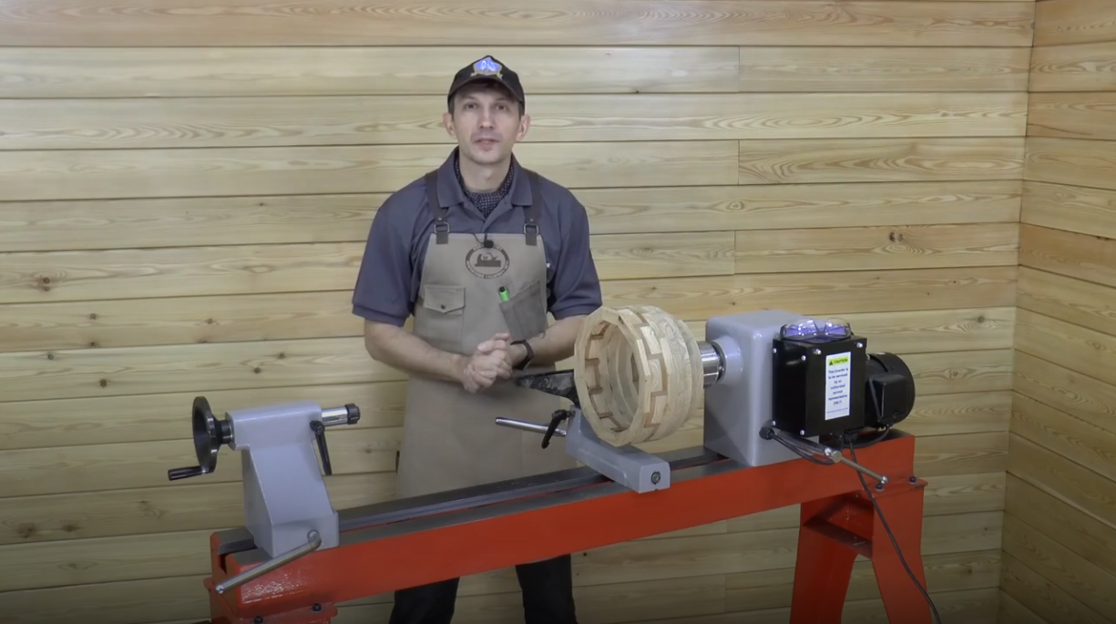 Точение сегментной вазы на токарном станке JIB W 901