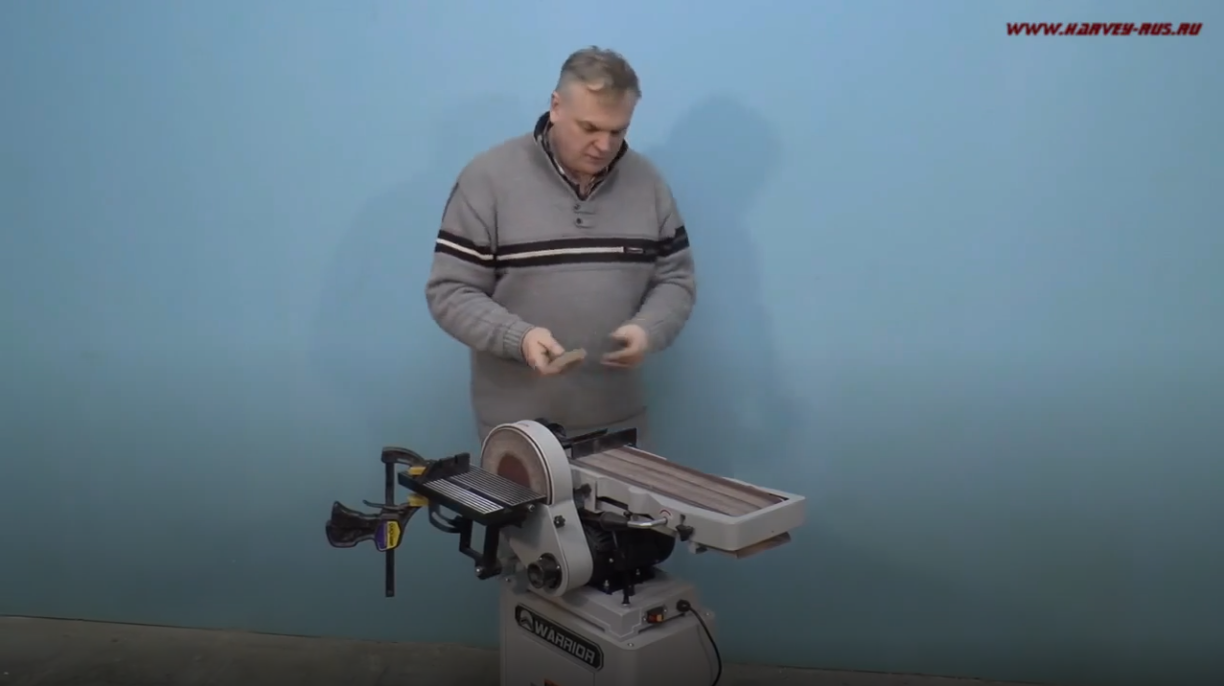 Шлифовальный станок ленточно тарелчатый Warrior W 506