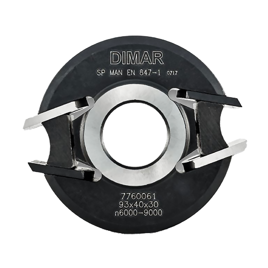 картинка Фреза насадная Dimar  МУЛЬТИПРОФИЛЬ D120 aluminiumx40/50x Z2 сменные ножи HSS посадка 30 от HARVEY-RUS