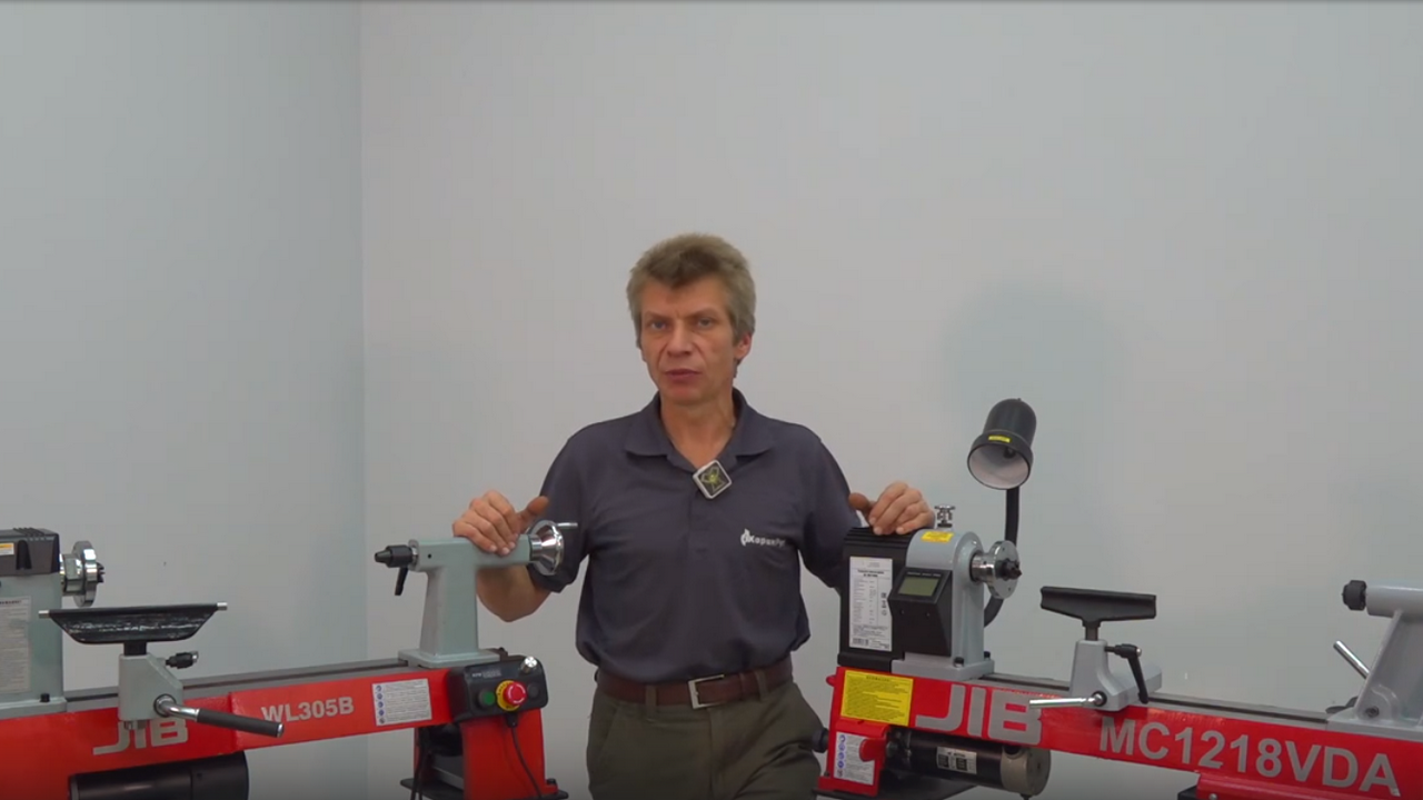 Сравнение токарных станков по дереву JIB WL305B и JIB MC1218VDA