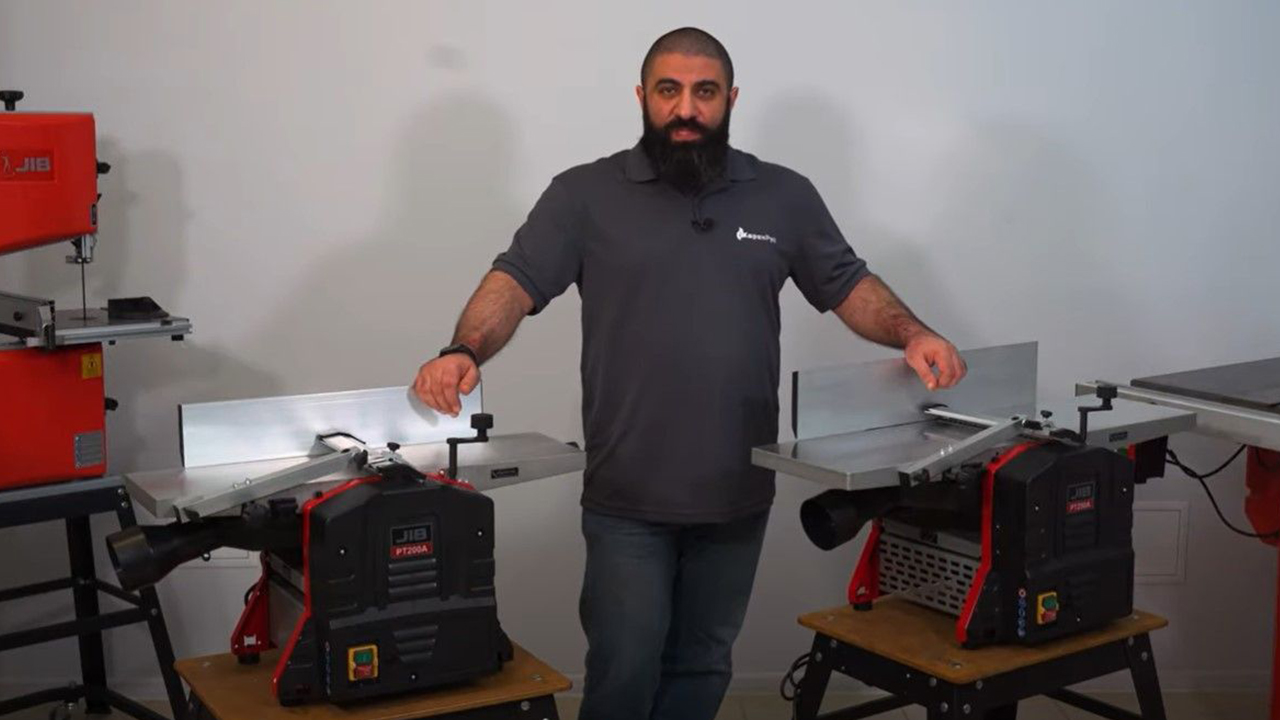 Фуговально рейсмусовый станок JIB PT250A сборка регулировка, демонстрация в работе