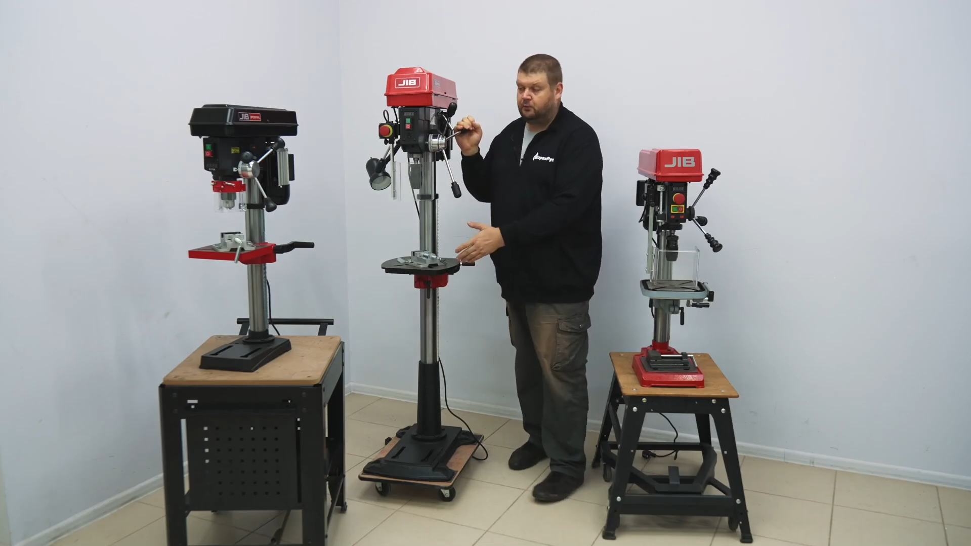 Сверлильные станки JIB с бесступенчатой регулировкой оборотов