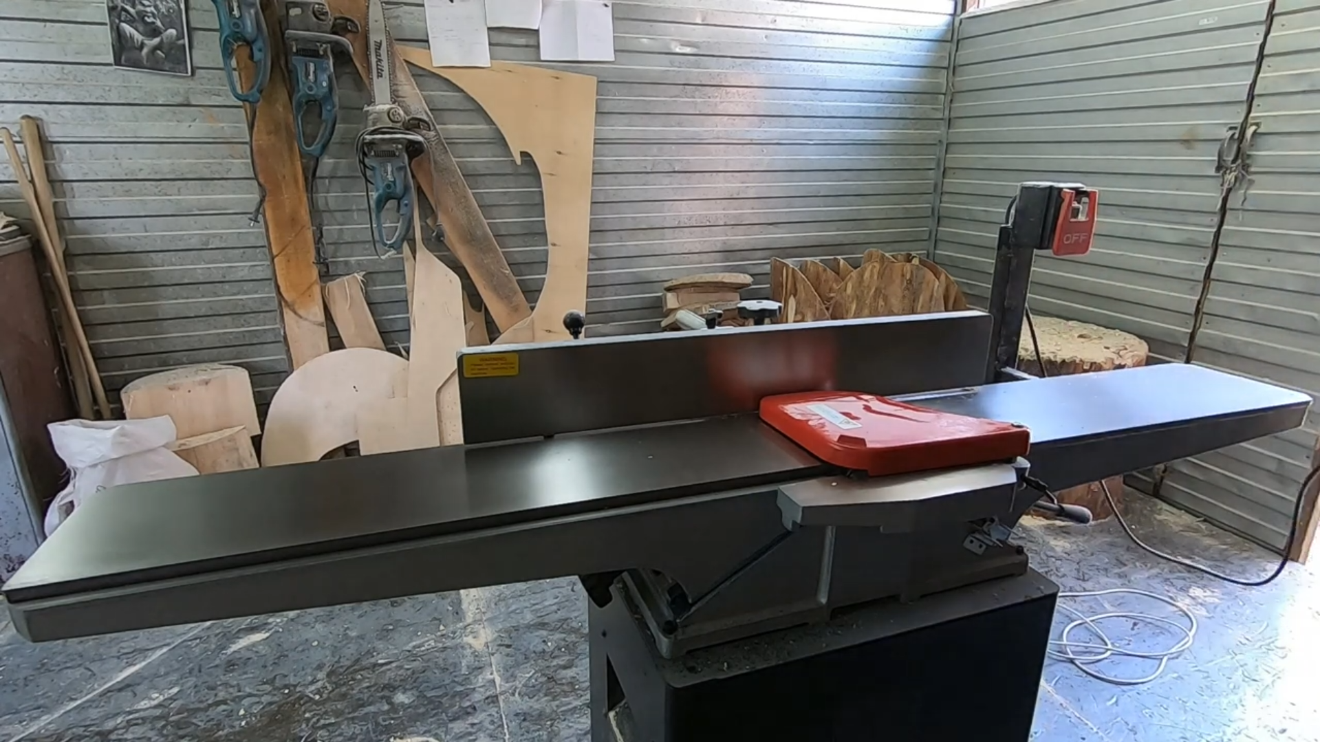 WARRIOR W0103FL Станок фуговальный. Распаковка