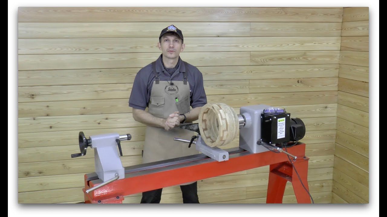 Точение сегментной вазы на токарном станке JIB W 901