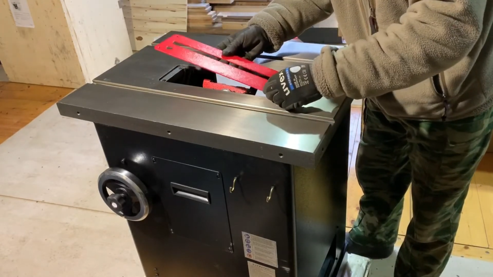 Распаковка круглопильного станка Warrior W0705L