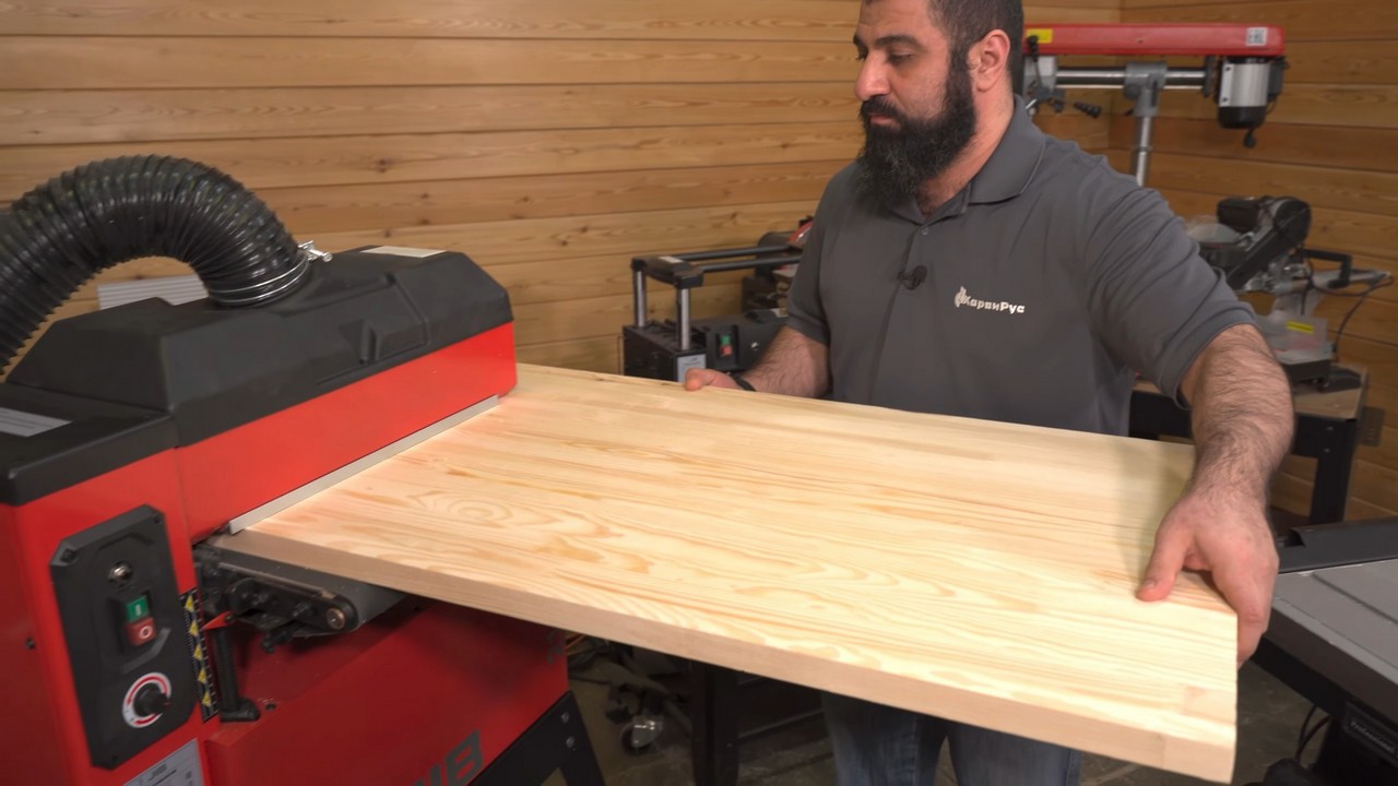 Шлифование "в разворот" на барабанном шлифовальном станке JIB 21106