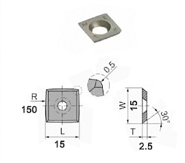 картинка Комплект ножей для спирального вала Helical (10 шт) от HARVEY-RUS