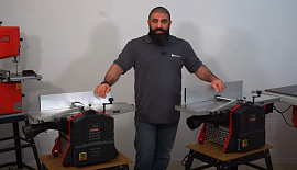 Фуговально рейсмусовый станок JIB PT250A сборка регулировка, демонстрация в работе
